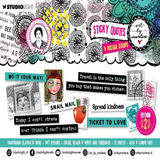 Art By Marlene Signature Collection Sticker Pad-Nr. 17, Edition 2 {1}