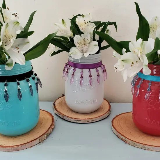 Velma Beaded Raindrop Fringe Trim Black/Blue {4}