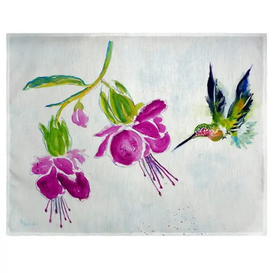 Betsy Drake Purple Hummingbird Place Mat Set of 4 {1}