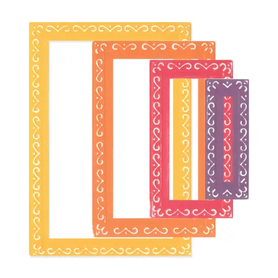 Sizzix Fanciful Framelits Die Set By Stacey Park 9/Pkg-Renee Deco Rectangles {2}