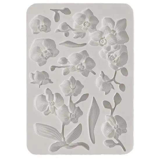 Stamperia Silicone Mold A5-Orchids And Cats Orchids {1}