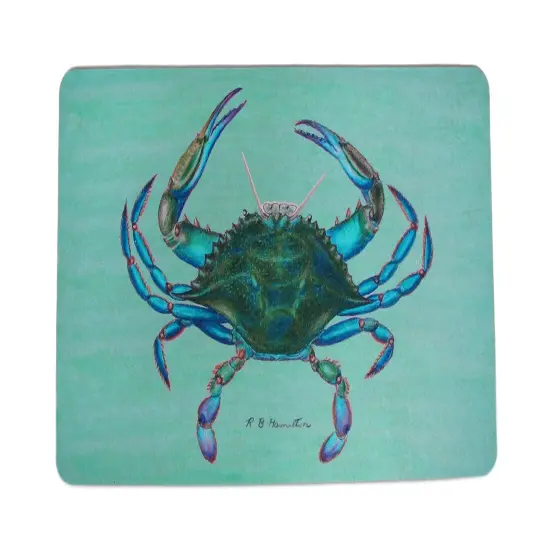 Betsy Drake Colorful Blue Crab Comfort Floor Mat 18 In. X 26 In. {1}