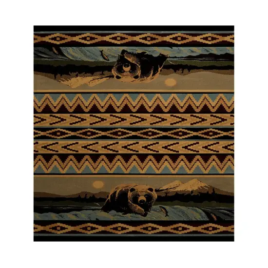 United Weavers Bear Falls Lodge Style Carpet Runner 31 X 88 Inches {1}