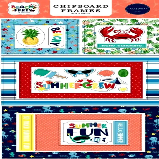 Carta Bella Beach Party Chipboard Frames {1}