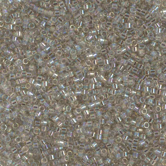 Miyuki Delica 50g Transparent Glass Beads, 11/0 Grey Mist AB DB1251 {1}