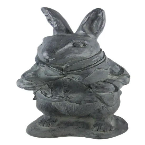 `Alice In Wonderland` White Rabbit Garden Statue {1}