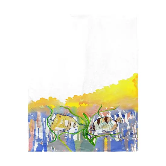Betsy Drake Angel Fish Beach Towel Multicolor {1}