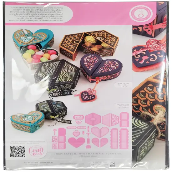Tonic Studios Die Set-Heart & Hexagon Split Box {2}