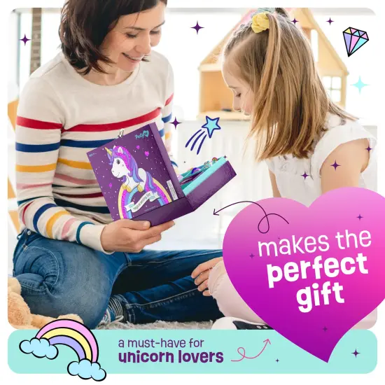 Unicorn Stationery Set for Kids - Unicorn Gifts for Girls Ages 6, 7, 8, 9, 10-12 Year Old Age - Stationary Letter Writing Art Kit - Best Girl Birthday Gift - Preteen Craft Toys, Christmas Presents {4}