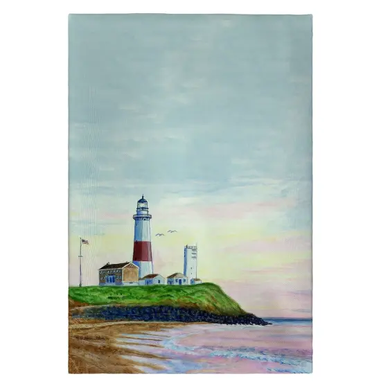 Betsy Drake Montauk Lighthouse Guest Towel {1}