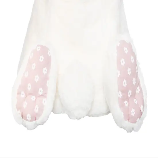 9" x 11" Spring Bunny Rabbit Cottontail Pink Girl Easter Egg Basket w/ Handle {4}