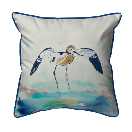 Betsy Drake Betsy's Avocet Extra Large 22 X 22 Indoor / Outdoor Pillow {1}