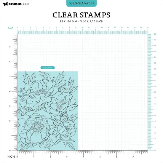 Studio Light Clear Stamp-Nr. 541, Peonies {3}