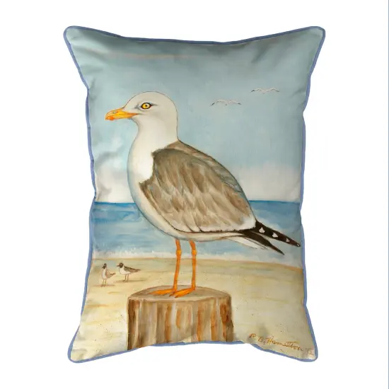 Betsy Drake Seagull Extra Large 24 X 20 Indoor / Outdoor Pillow {1}