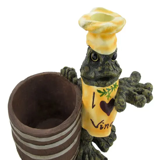 `I Love Vino` Chef Toad Wine Cooler and Corkscrew Holder {6}