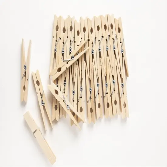 CousinDIY Large Spring Clothespins 24/Pkg-Natural 3.37" {4}