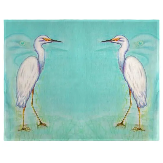 Betsy Drake Snowy Egret Place Mat Set of 4 {1}
