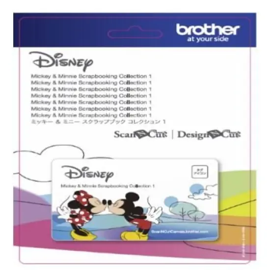 Brother CADSNP01 ScanNCut Disney Mickey Mouse and Minnie Mouse Pattern Collection #1 {1}
