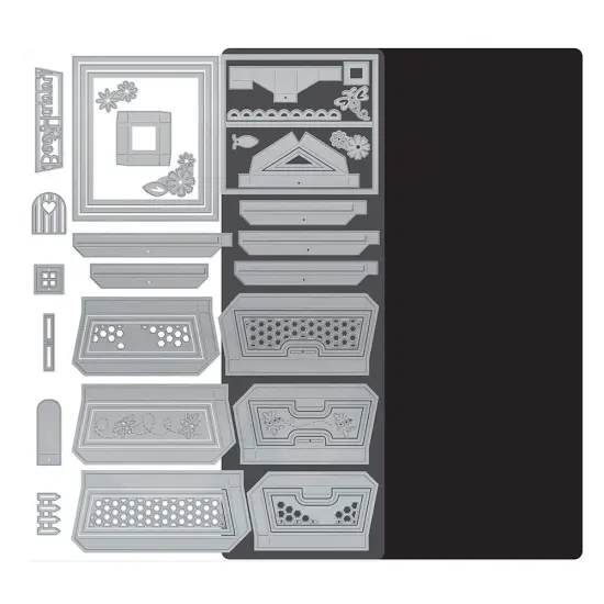 Tonic Studios Die Set-Buzzing Beehive House Gift Box {3}