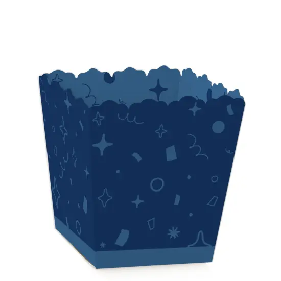 Big Dot of Happiness Navy Confetti Stars - Party Mini Favor Boxes - Simple Party Treat Candy Boxes - Set of 12 {1}