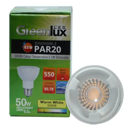 High Quality LED 6.5W 3000K 550 Lumens PAR20 Waterproof Dimmable Warm White Bulb 50w Equiv. {2}