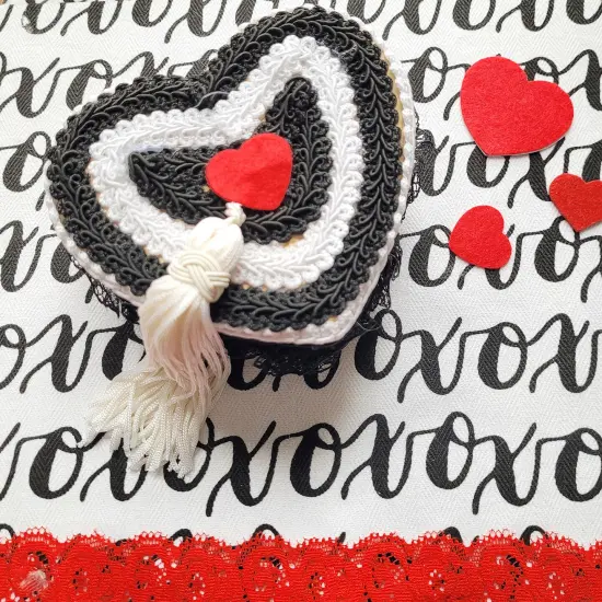 Value Pack of 12 Heart Box with Rose Embossed Lid {5}