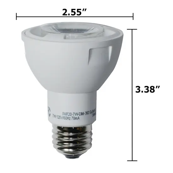 High Quality LED 7W 4000K PAR20 Waterproof Dimmable Cool White Bulb - 50w Equiv. {4}
