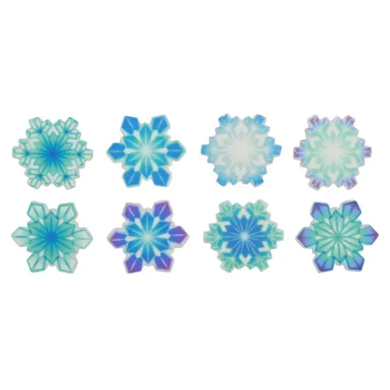 Snowflakes Assortment Sweet Décor® Edible Decorations 12ct {1}