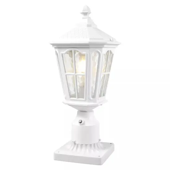 Outdoor Waterproof Post Pole Lantern E26 Base Max 60W Dusk to Dawn Post Lamp {1}
