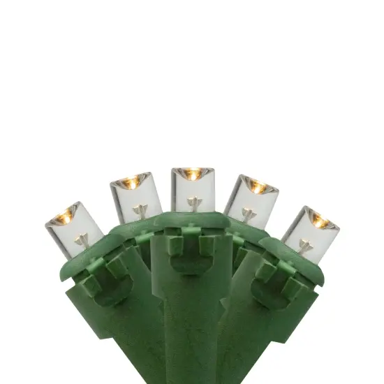 Northlight LED Wide Angle Christmas Lights - Warm White - 9.5' Green Wire - 20ct {1}
