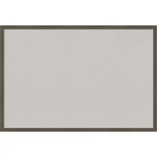 Svelte Wood Framed Corkboard, Grey Cork Svelte Clay Grey {1}