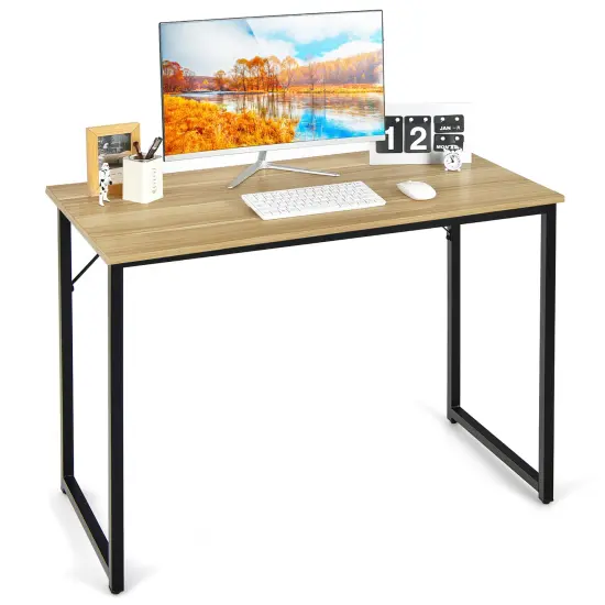 Costway Computer Desk Writing Workstation Study Laptop Table Home Office {9}