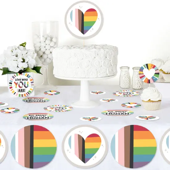 Big Dot of Happiness So Many Ways to Be Human - Pride Party Giant Circle Confetti - Party Decorations - Large Confetti 27 Count {6}