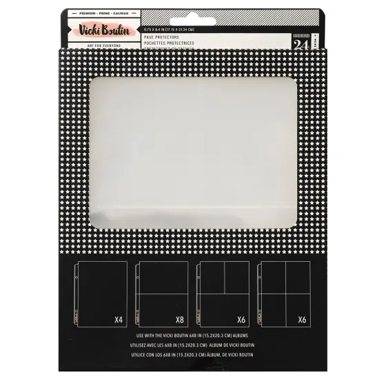 Vicki Boutin Where To Next Page Protectors 6"X8" 24/Pkg-Assorted {1}