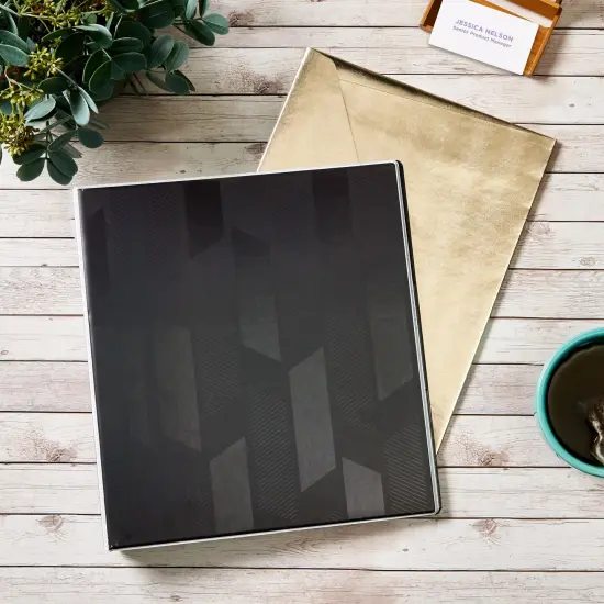 Avery Dual Effect Heavy-Duty 3 Ring Binder, 1 Inch Slant Rings, 2 Black Binders (46027) {6}