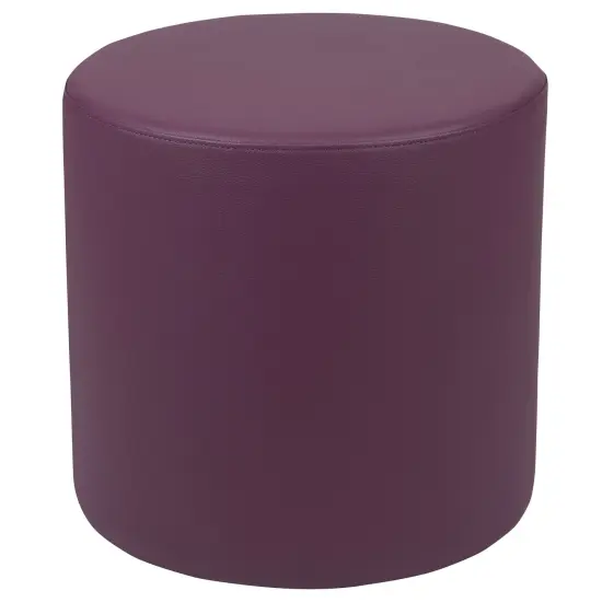 Emma and Oliver 18"H Soft Seating Flexible Circle Backless Chair for Classrooms and Common Spaces Purple {2}