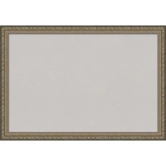 Parisian Silver Wood Framed Corkboard, Grey Cork {1}