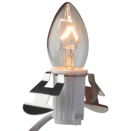 Northlight C7 Christmas Light Set - Clear - 8' White Wire - 3ct {3}