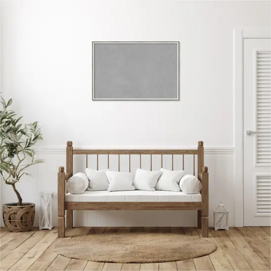 Lucie Wood Framed Magnetic Board Lucie Silver White {6}