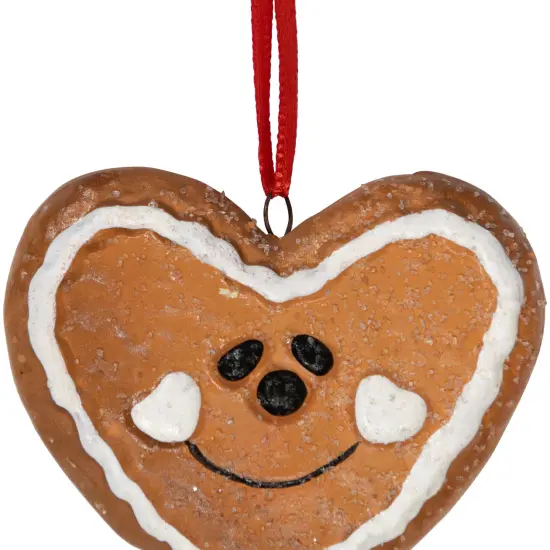 Northlight Gingerbread Heart Star Tree and Diamond Christmas Ornaments - 2.5" - Brown - Set of 4 {5}