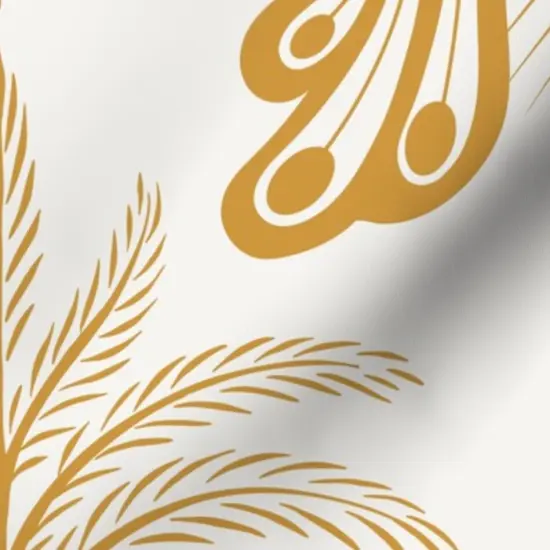 Various Fabrics by the Yard or Fat Quarter Gold Peacock Mediterranean Toscana Golden Italian Villa Palm Garden Fruit Damask Floral Botanical Classical Large Scale Custom Printed Fabric by Spoonflower {7}