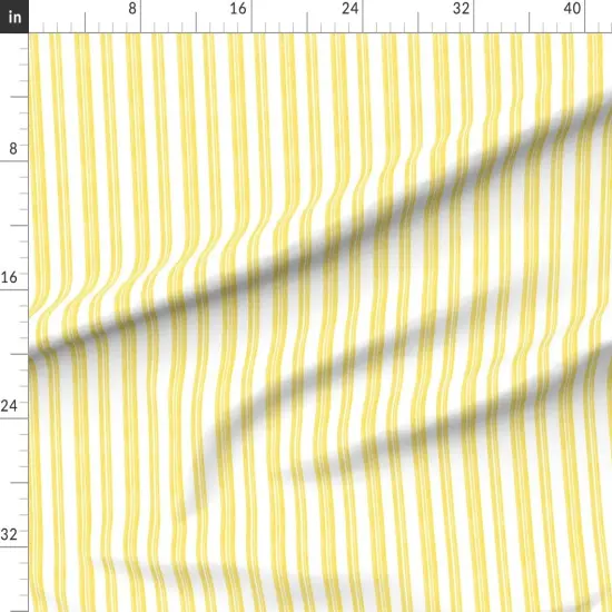 Various Fabrics by the Yard or Fat Quarter Yellow Painted Stripe Contemporary Limon Modern Coastal Summer Sunny Happy Large Scale Custom Printed Fabric by Spoonflower {1}