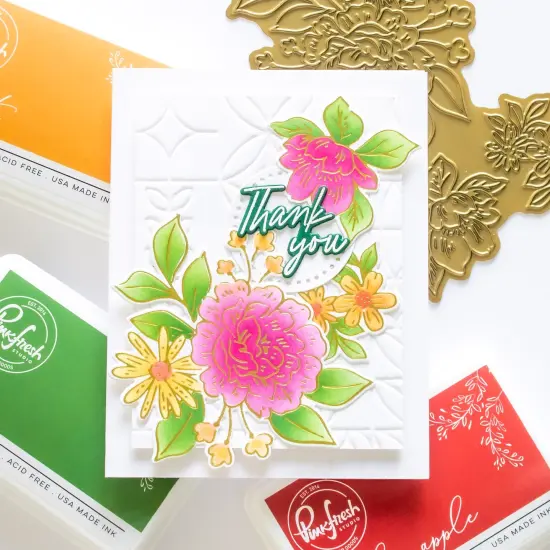 Pinkfresh Studio Hot Foil Plate-Dreamy Florals {3}