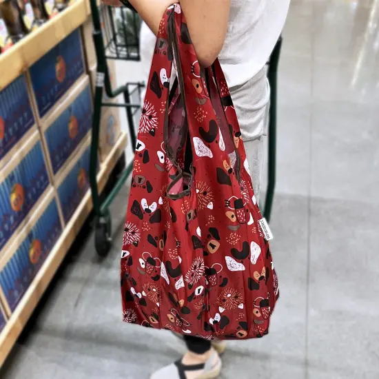 Wrapables JoliBag Collection Reusable Shopping Bag (Set of 2) Cat & Dog Faces {6}