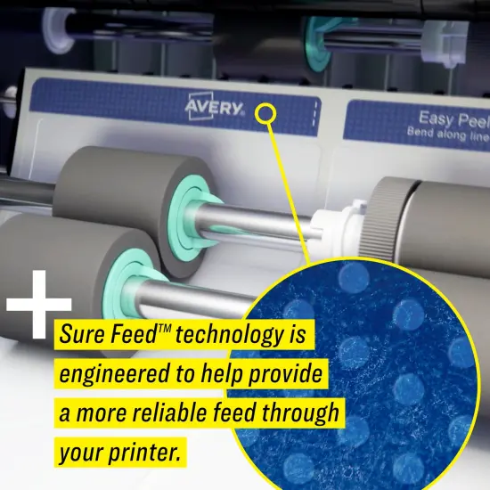 Avery Shipping Labels, Sure Feed, 3-1/3" x 4", (2 Pack of 15264) {4}