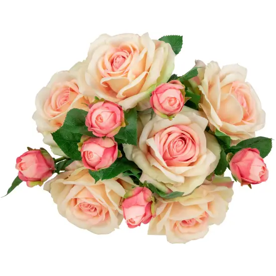 Northlight Real Touch&trade; Light Pink Artificial Rose Stems, Set of 6 - 26" {7}