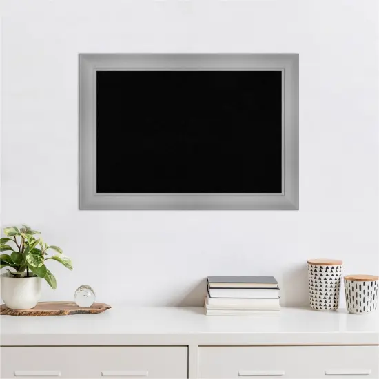 Flair Framed Corkboard, Black Cork Flair Nickel {5}