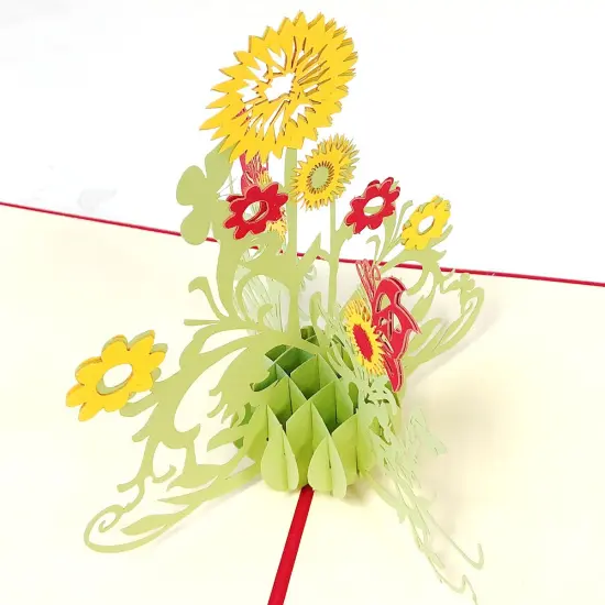 Wrapables (Set of 4) 3D Pop-Up Greeting Cards for Birthday, Thank you, Anniversary, Wedding, Holidays Xmas Bells Snowman {10}