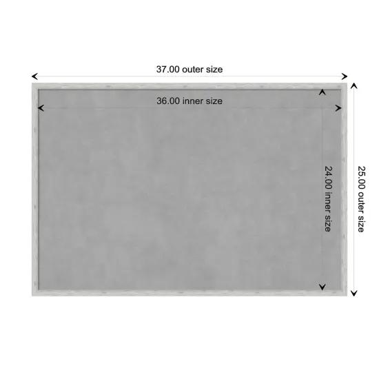 Imprint Wood Framed Magnetic Board Imprint Silver {1}