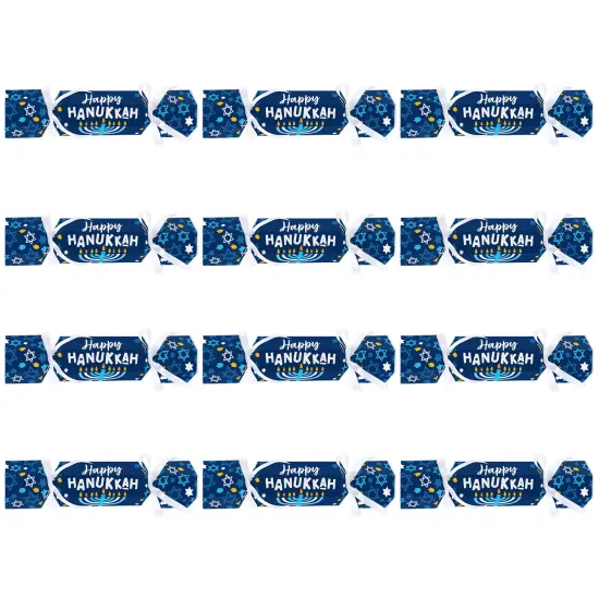 Big Dot of Happiness Hanukkah Menorah - No Snap Chanukah Holiday Party Table Favors - DIY Cracker Boxes - Set of 12 {6}